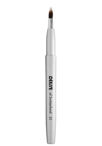 Lippenstift-Pinsel matt silber